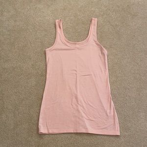 Light Pink Fitted Tank